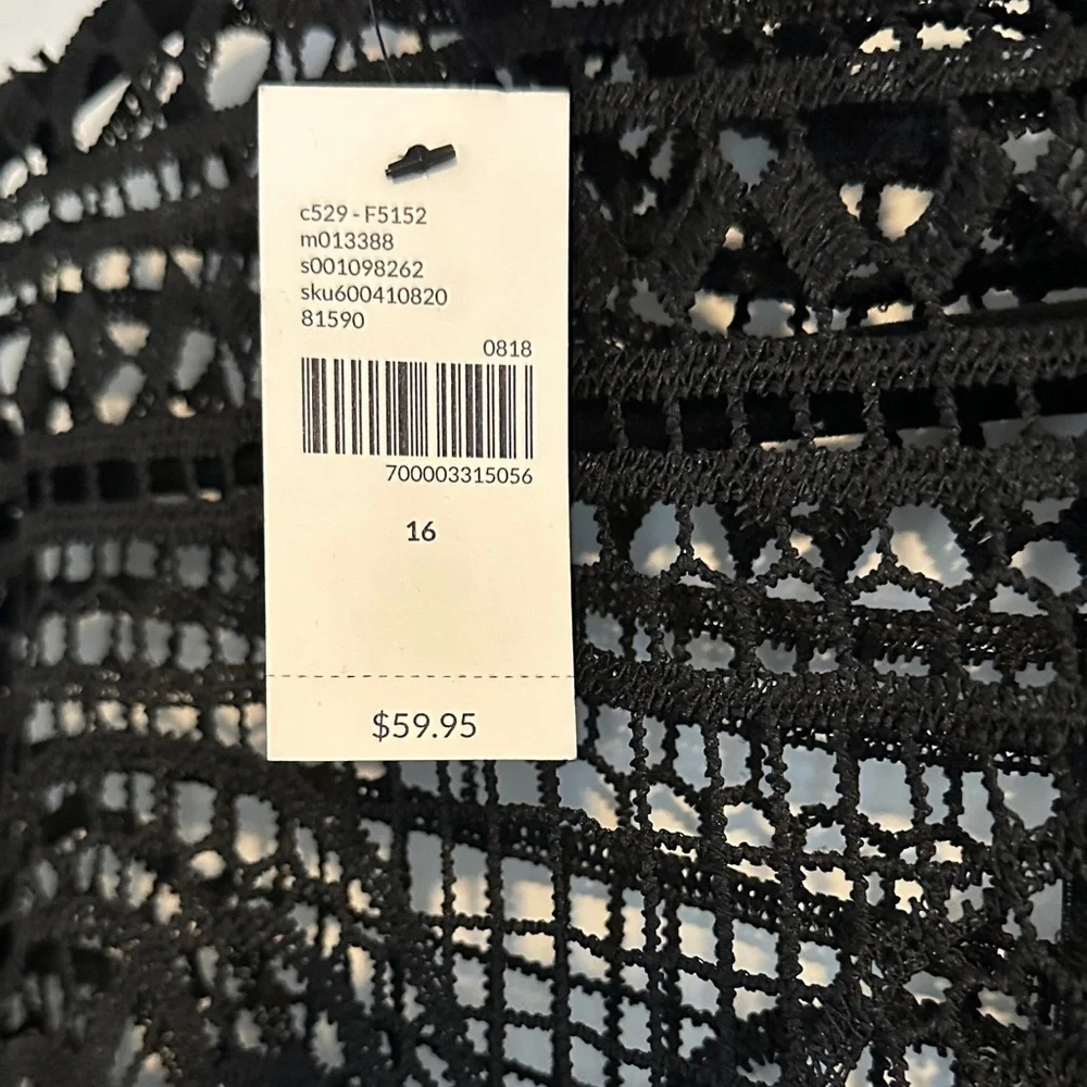 Lane Bryant Black Lace Blouse - Picture 2 of 9